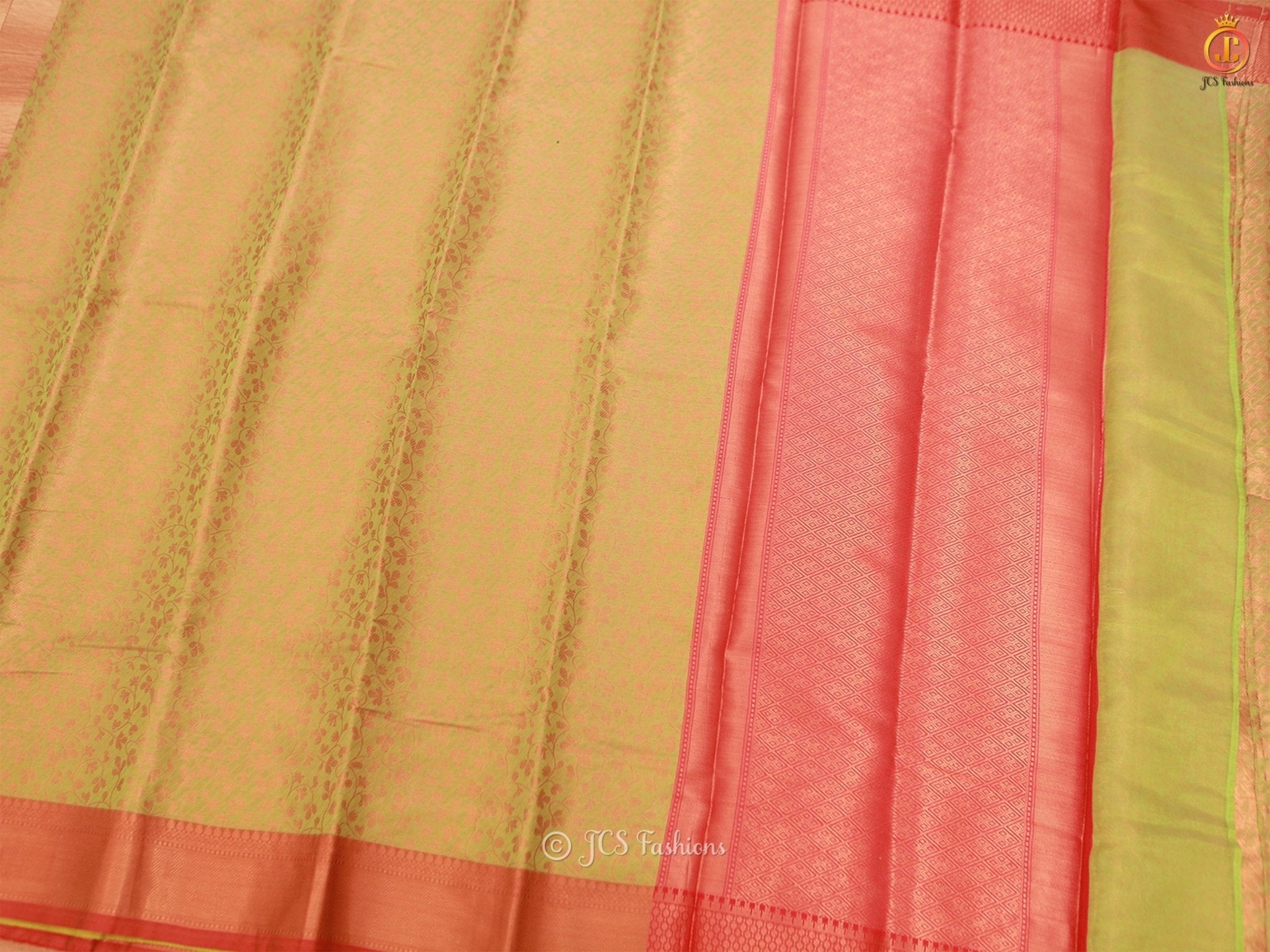 Soft Silk Saree with Copper Zari Weaves And Blouse SAREE JCS Fashions