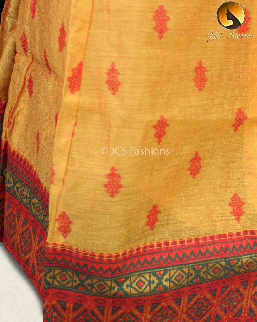 Stunning Premium Chanderi Long Gown with Elegant Embroidery Work Kurti JCS Fashions