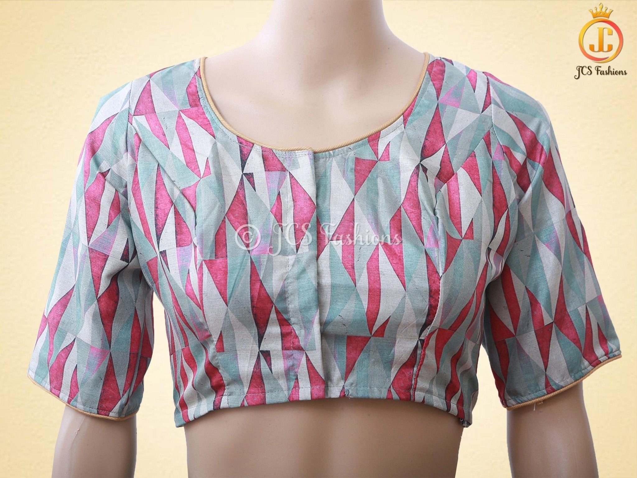 Stunning Pure Handloom Organza Printed Saree with Fully Stitched Printed Blouse SAREE JCS Fashions