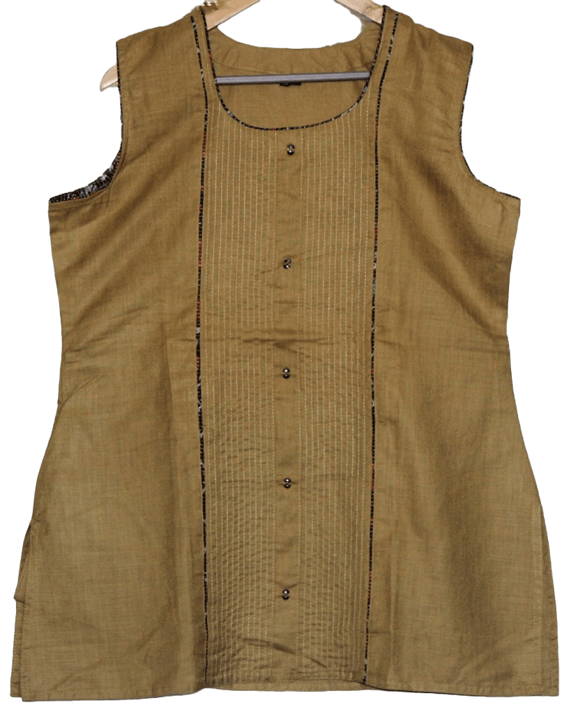 Women beautiful Cotton Short kurti For Jeans/Skirt KURTI JCS Fashions Brown XX-Large (44)