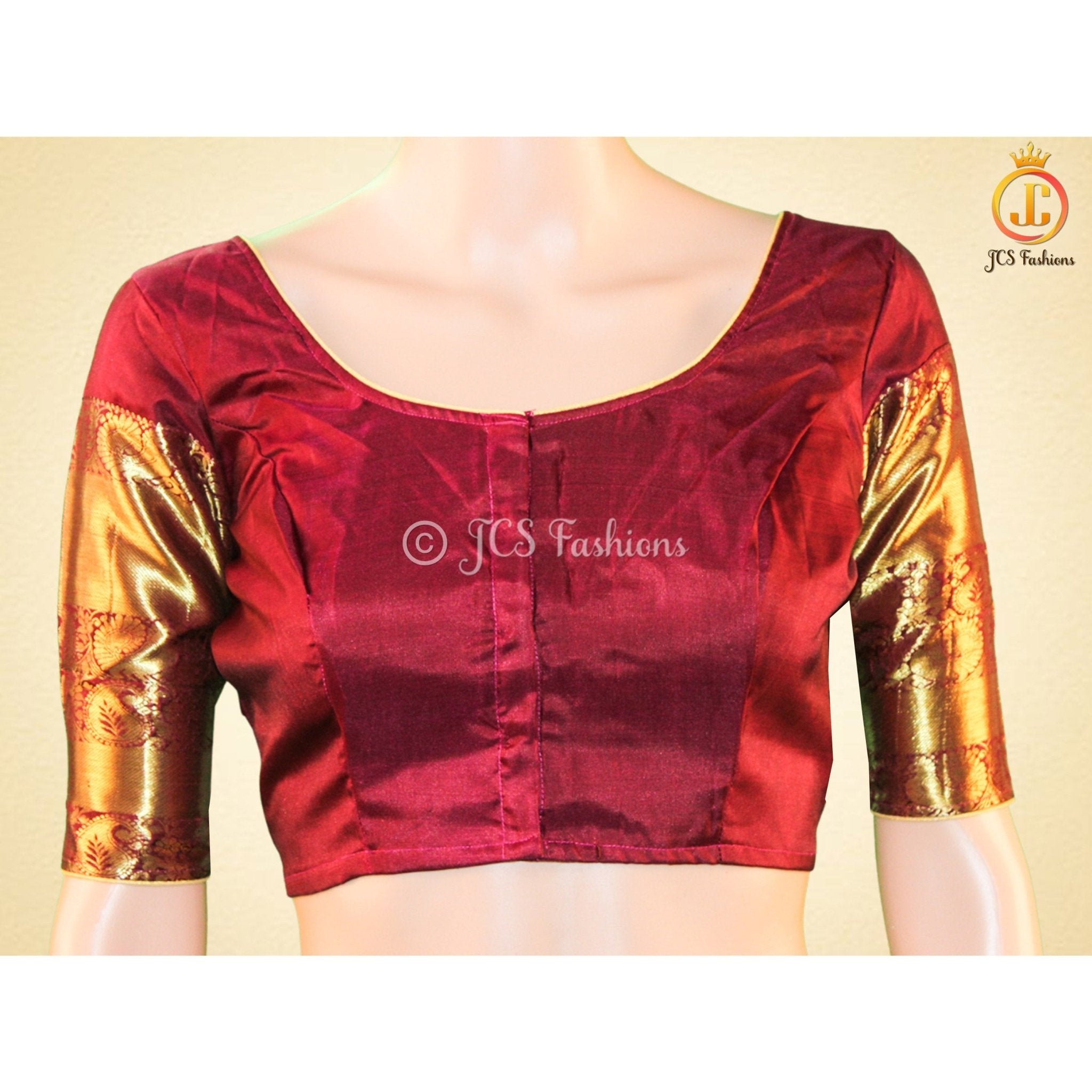 Women Pure Kanchipuram Silk Saree With Rich Pallu SAREE JCS Fashions