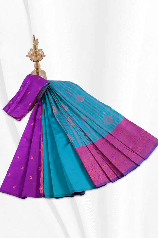 JCS Fashions Dual-Border Elegant Saree with Detailed Motifs