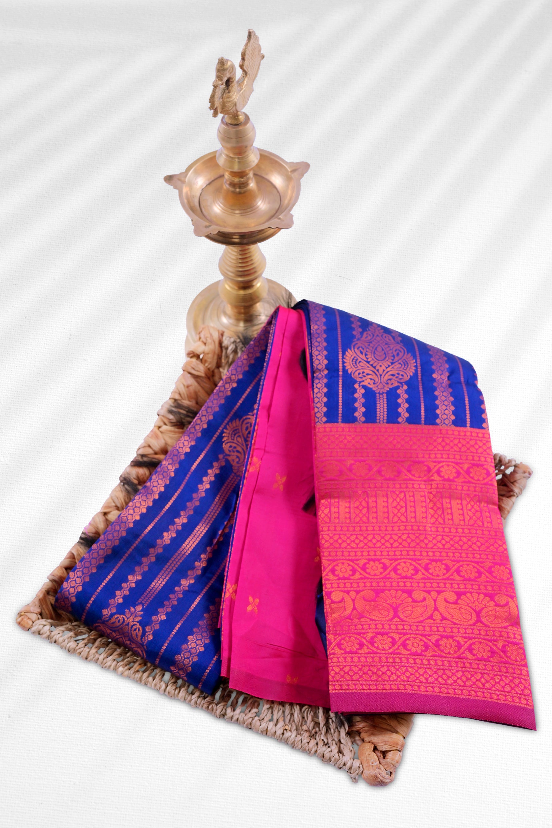 Zari-Line Saree: Blend of Tradition & Modern Trends - JCSFashions Saree JCS Fashions Blue 5.5 meters