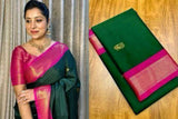 Traditional Paithani Cotton Silk Saree with Tassel and Latkan Details