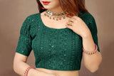 Embroidered Georgette Blouse - Versatile Elegance for Trendy Occasions