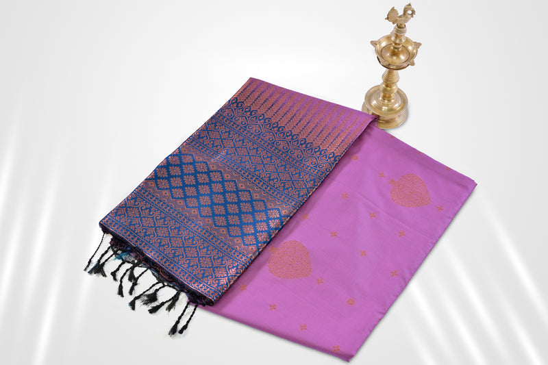 Royal Elegance Kanchipuram Semi Silk Saree with Heavy Pallu - JCSFashion