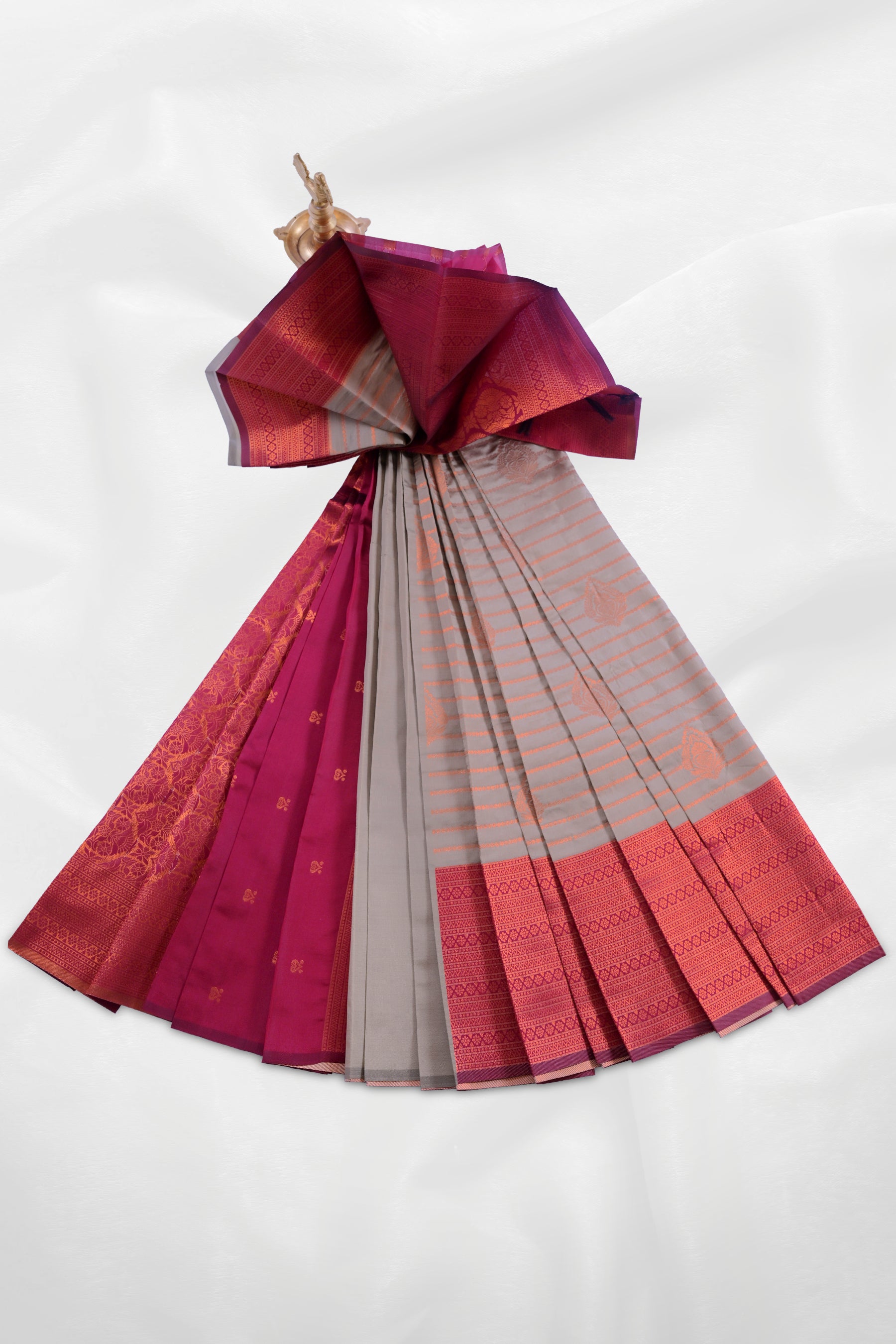Grand Zari-Embellished Saree: Majestic Elegance for Special Occasions Saree JCS Fashions