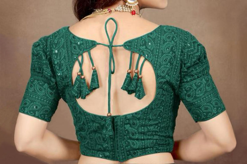 Embroidered Georgette Blouse - Versatile Elegance for Trendy Occasions