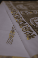 Kerala Cotton Saree with Elegant Peacock Motifs