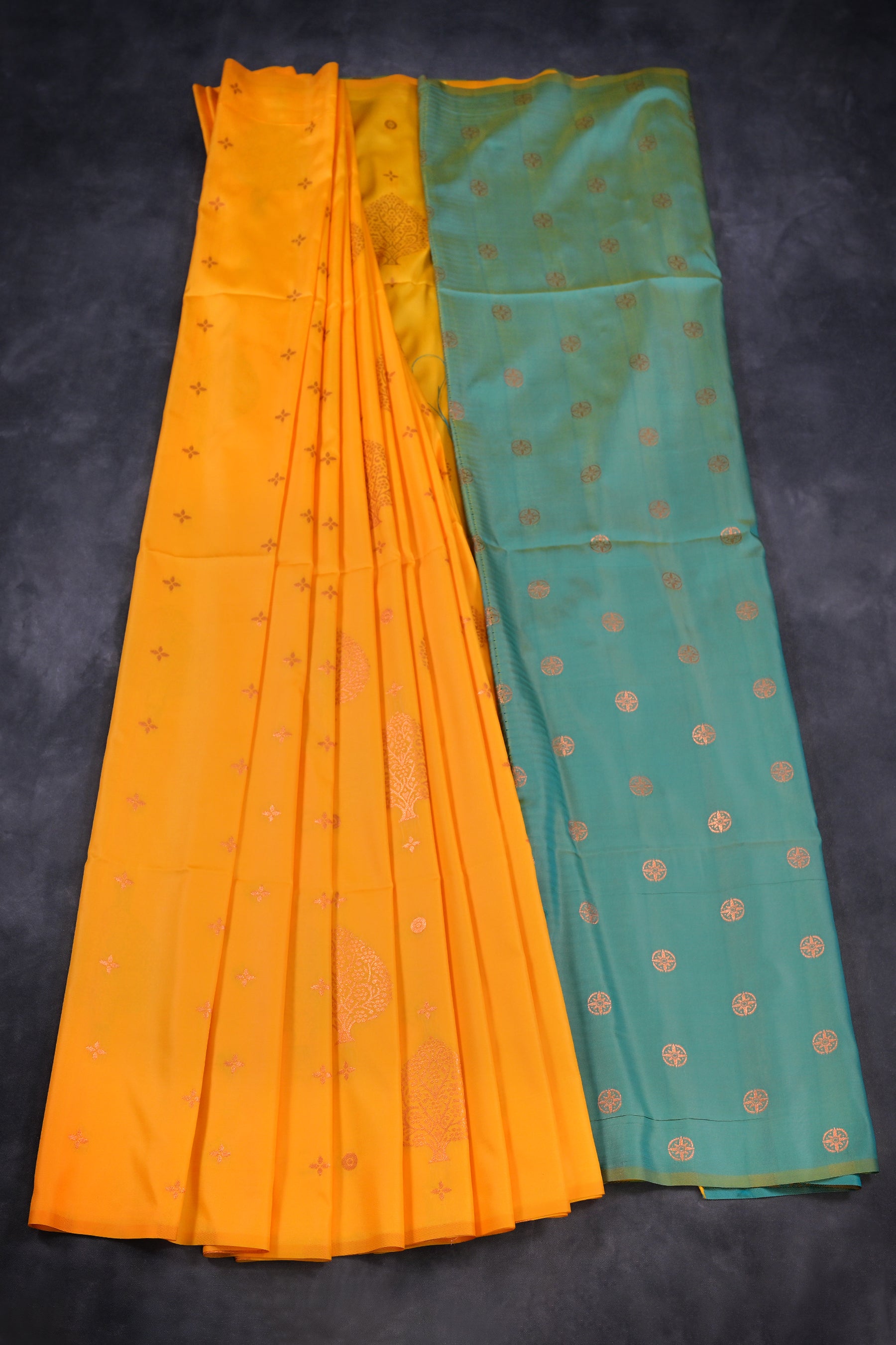 Elegant Kanchipuram Semi-Silk Saree with Heavy Pallu from JCSFashions Saree JCS Fashions