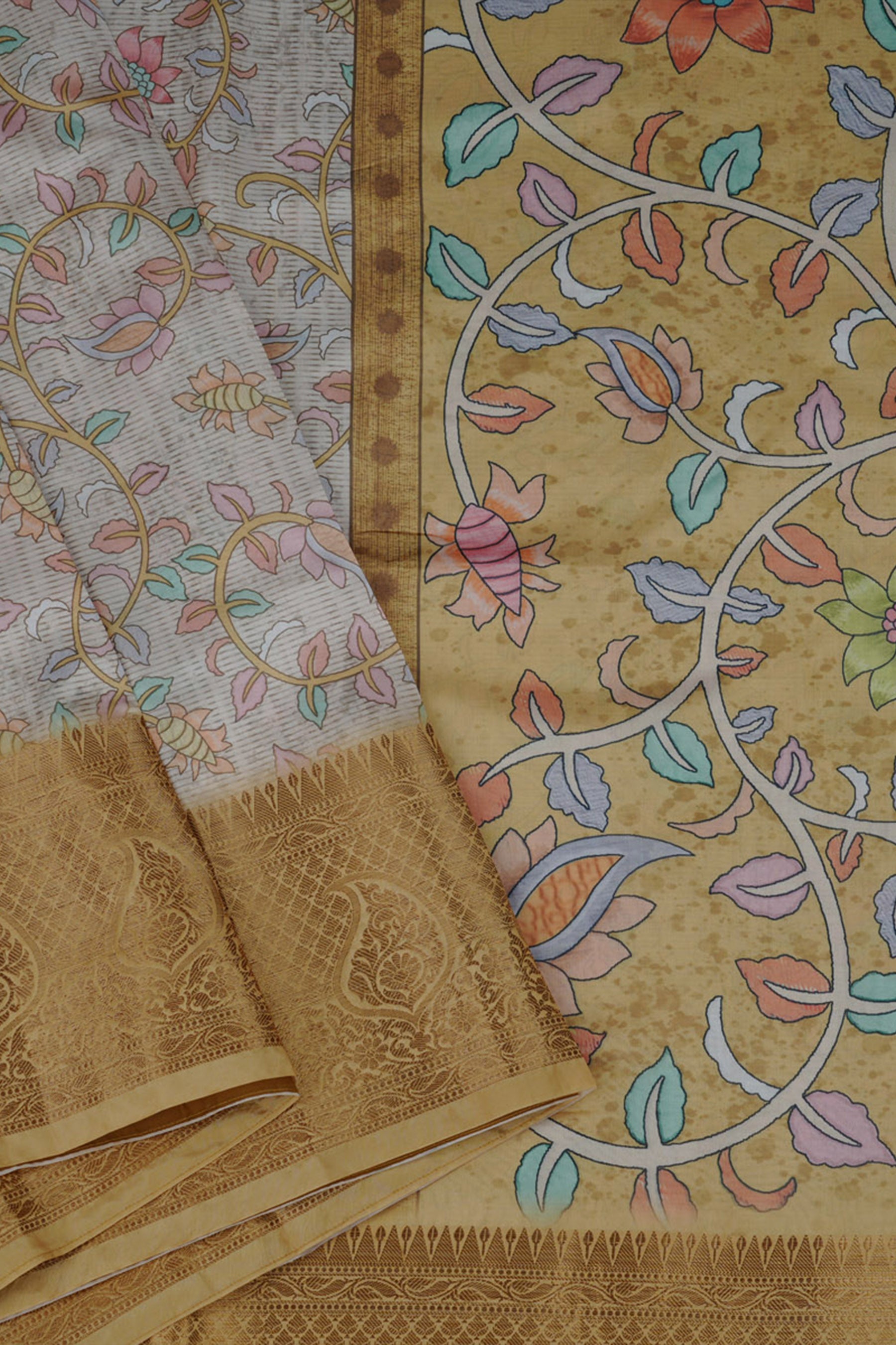 Experience Traditional Elegance with Comfortable Semi Chanderi Silk Saree JCS Fashions