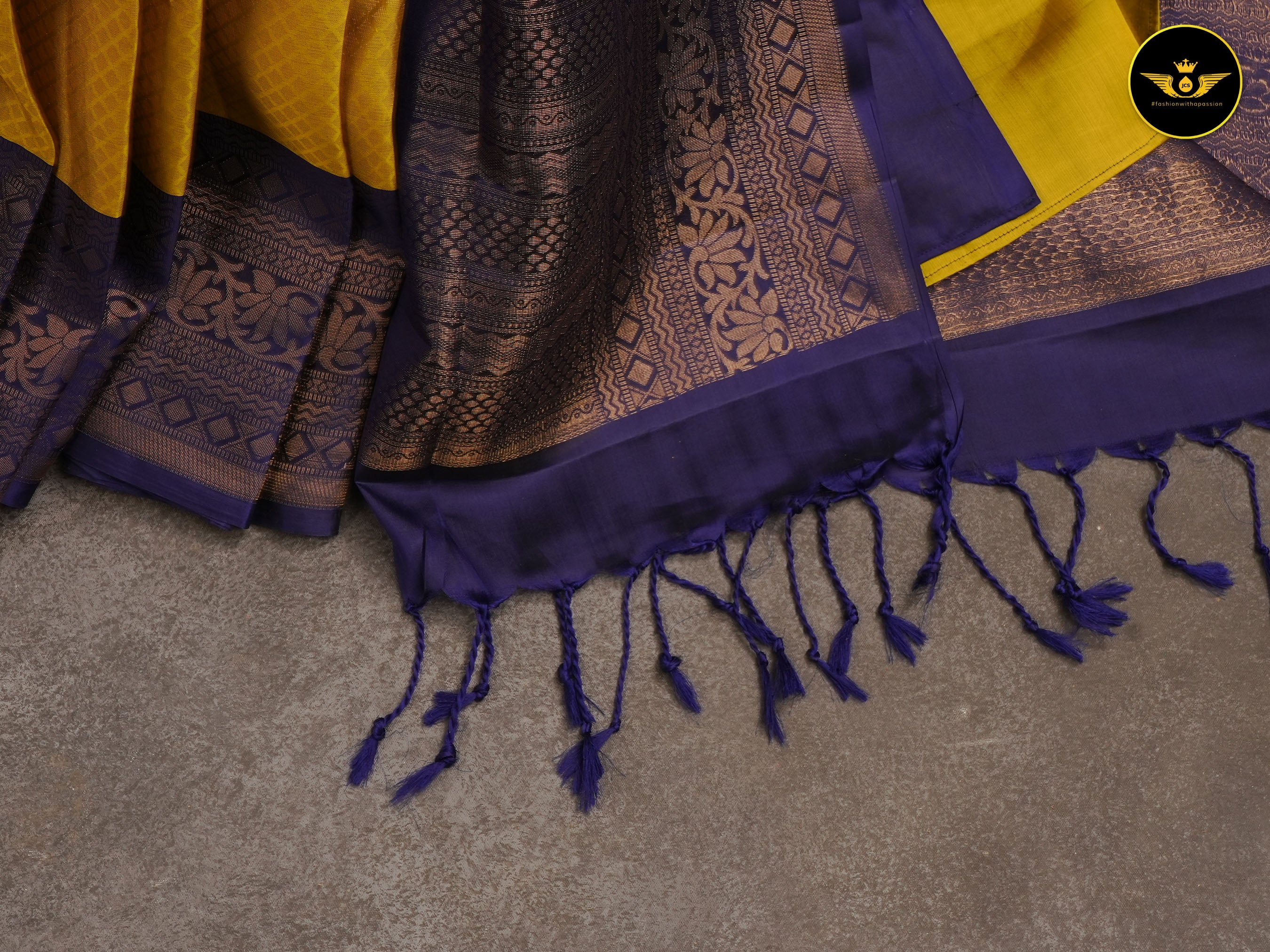 Hand Woven Jari Pure Kanchipuram Soft Silk Saree SAREE JCS Fashions