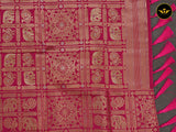 Rani Pink Semi Soft Silk Saree With Zari Woven Border And Pallu