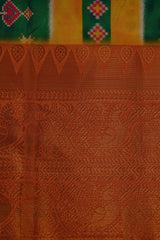 Pichwai Print Designer Saree with Kanchi Border & Indian Artistry