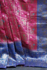 Banarasi Silk Saree with Heavy Jacquard Blouse , Rich Pallu |JCS Fashions