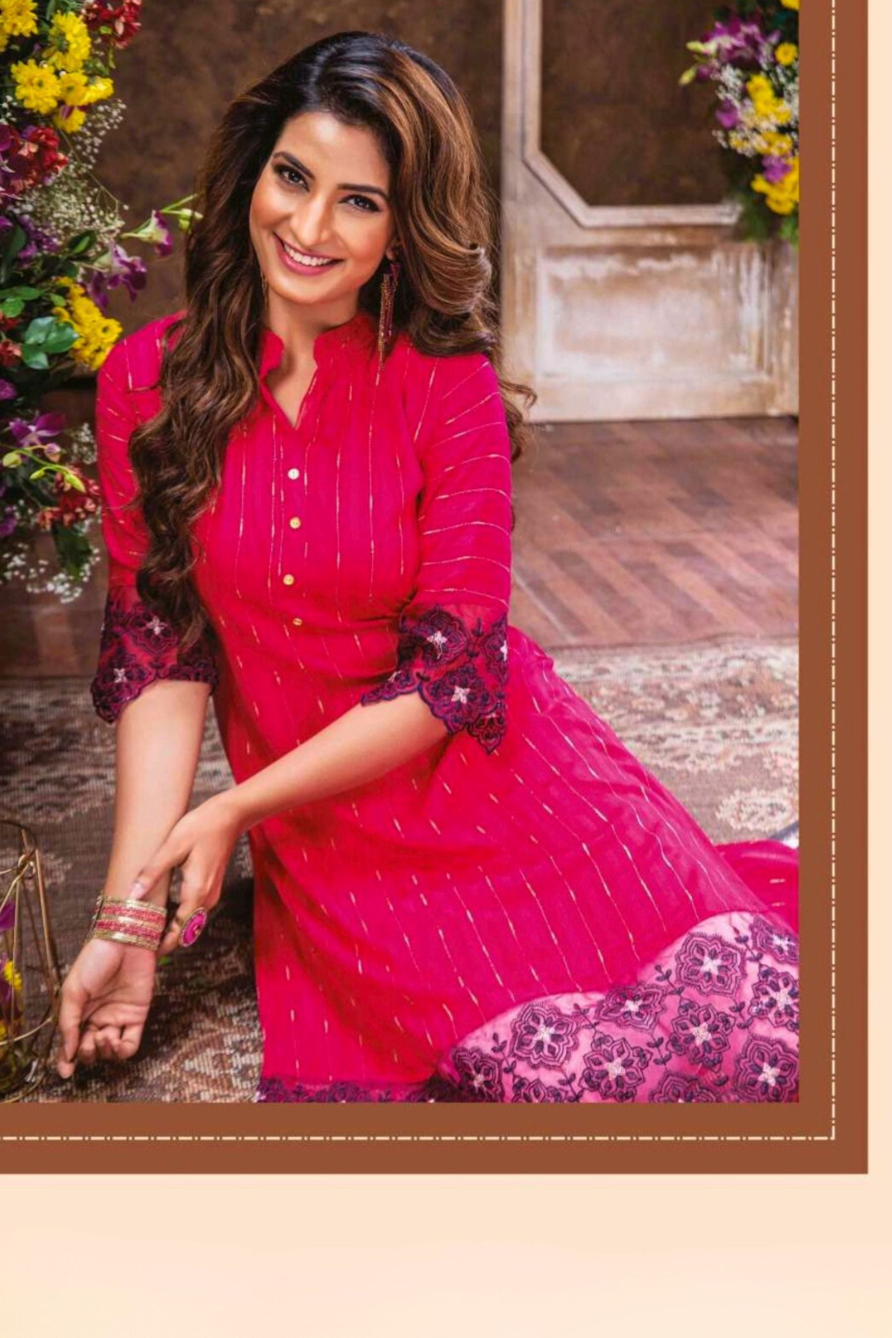 Stylish Luxury Rayon Embroidered Kurti – Chic and Premium Quality Kurti JCS Fashions