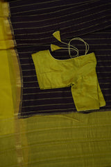 Luxurious Mysore Wrinkle Crepe Silk Saree with Bentex Border