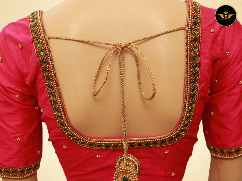 Aari & Zardosi Work Blouse - Elevate Your Elegance at JCSFashions