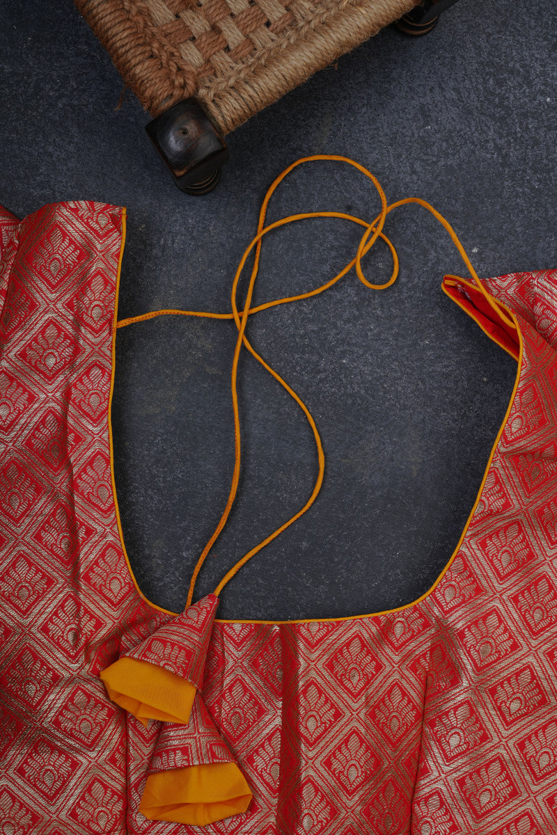 Luxurious Banarasi Soft Silk Saree with Kundan Work Detailing