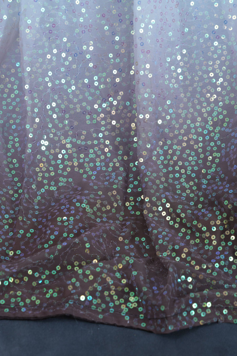 Bollywood Star Collection: Vibrant Digital-Print Saree with Sequin