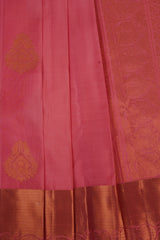 Handcrafted Elegance: Pure Handloom Silk Saree with Unique Border