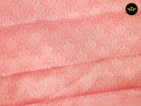 Premium Organza Pattu Saree With Contrast Brocade Blouse