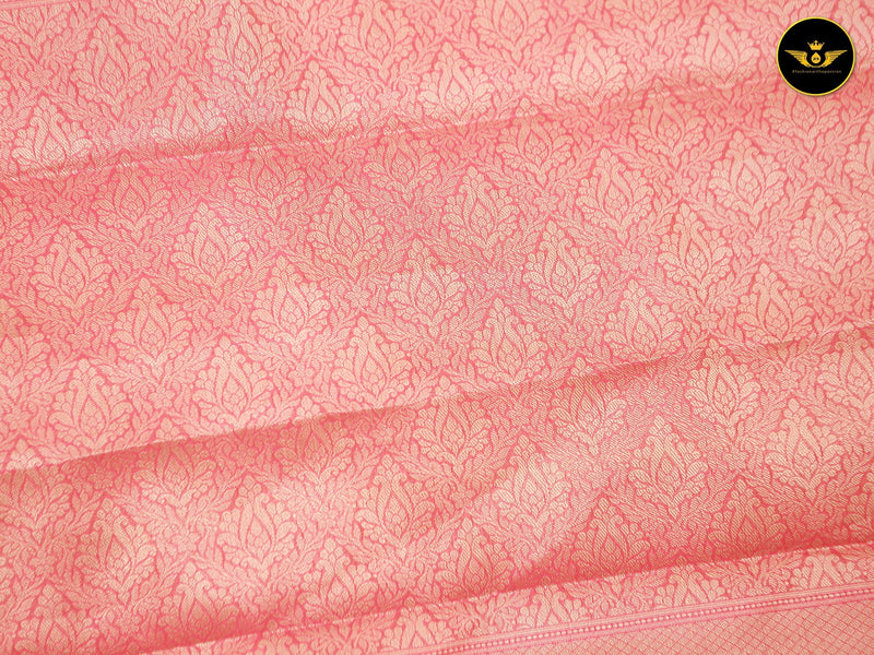 Premium Organza Pattu Saree With Contrast Brocade Blouse
