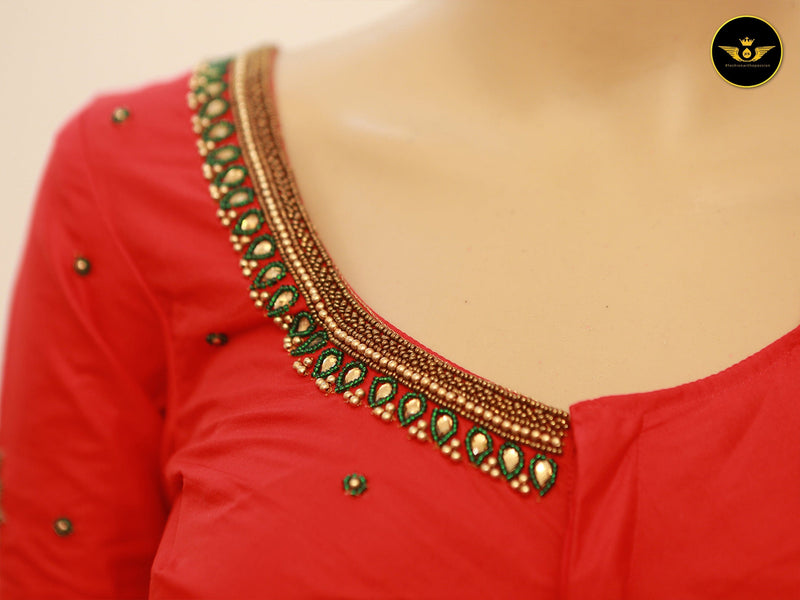 Luxe Handwork Thread & Stone Blouse - Size 38, Shop at JCSFashions