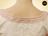 Shaded Italian Crepe Saree: Exquisite Pattern & Cut Work Border