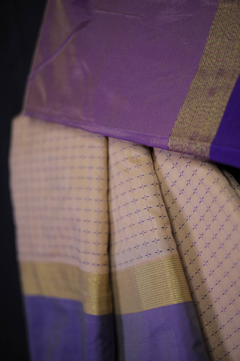 Elegant Semi-Silk Saree with Intricate Zari Detailing - Ethnic Wear