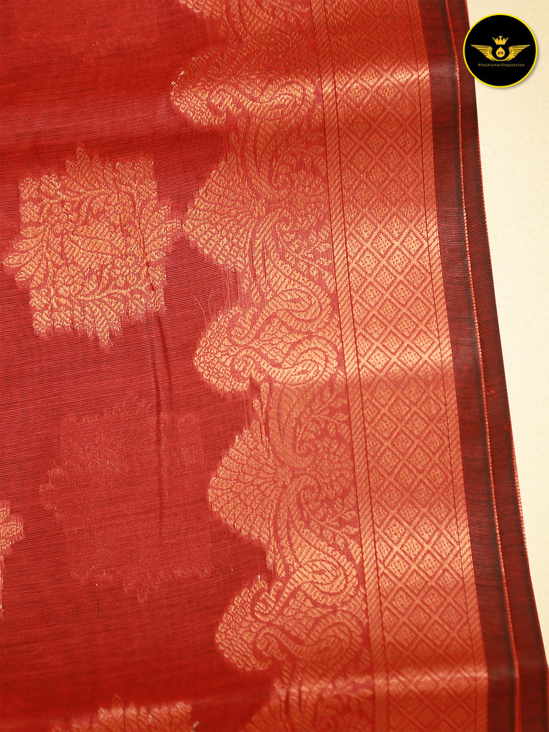 Sophisticated Soft Silk Cotton Sarees With Brocade Blouse