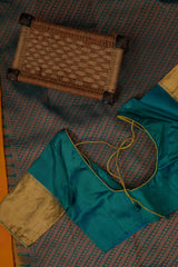 Handloom Double Warp Pure Silk Saree & Tailored Blouse