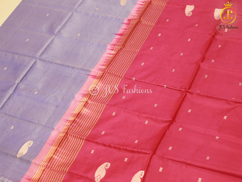 Hand Woven Vibrant And Mild Colour VAALAI Pattu Sarees