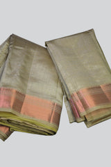 Traditional Elegance Tussar Silk Saree with Zari Borders