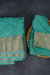 Chikankari Embroidered Georgette Saree with Designer Blouse