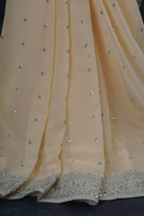 Luxurious Party-Ready Georgette Saree with Elegant Sequins Work