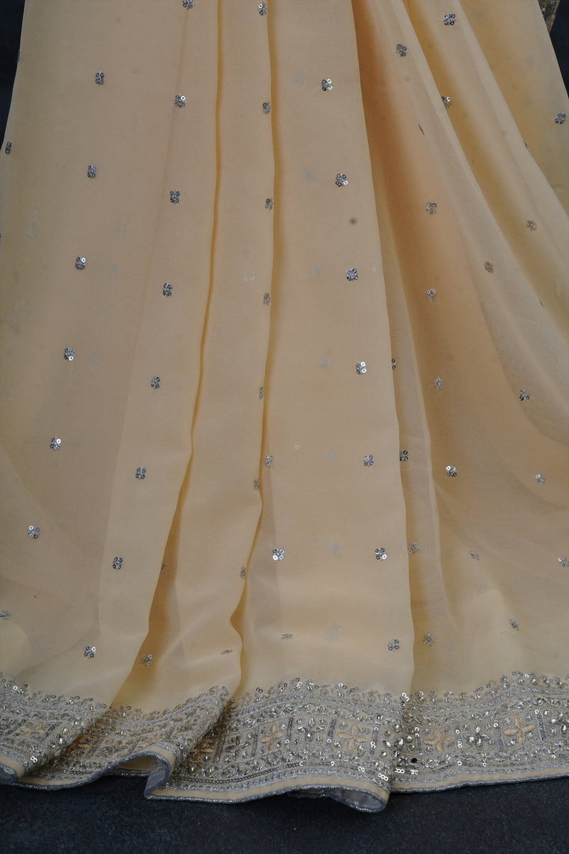 Luxurious Party-Ready Georgette Saree with Elegant Sequins Work