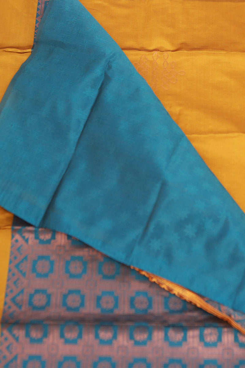 Kolam Design Rangoli Art Silk Saree - Lightweight & Comfortable