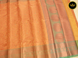 Vintage Elegance: Semi Silk Saree with Antique Zari Borders