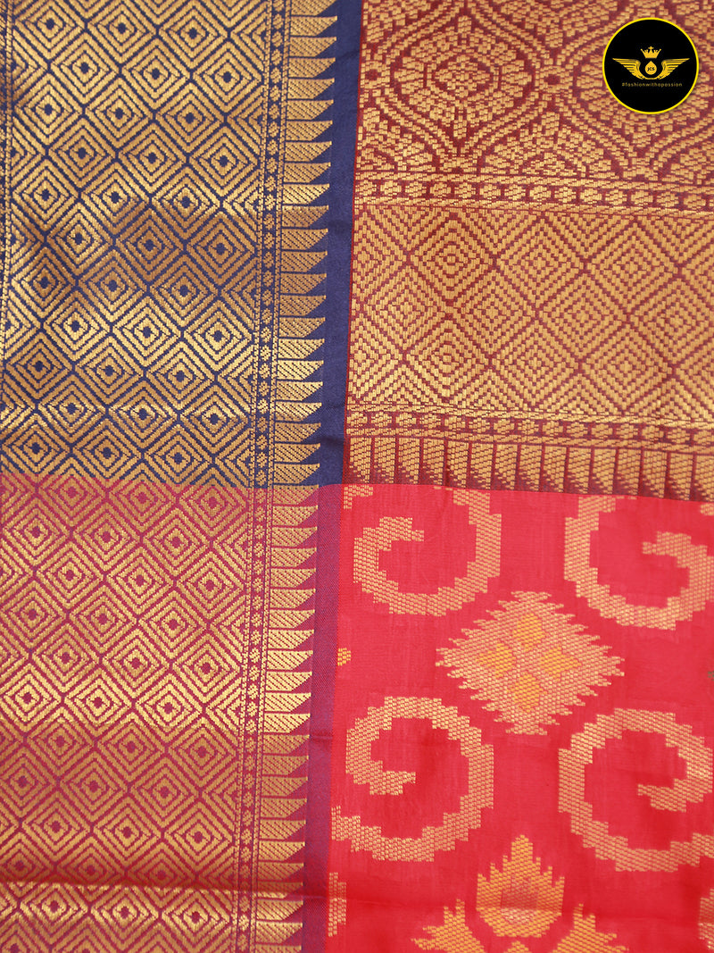 Banarasi Handloom Saree with All-Over Viral Zari Butta