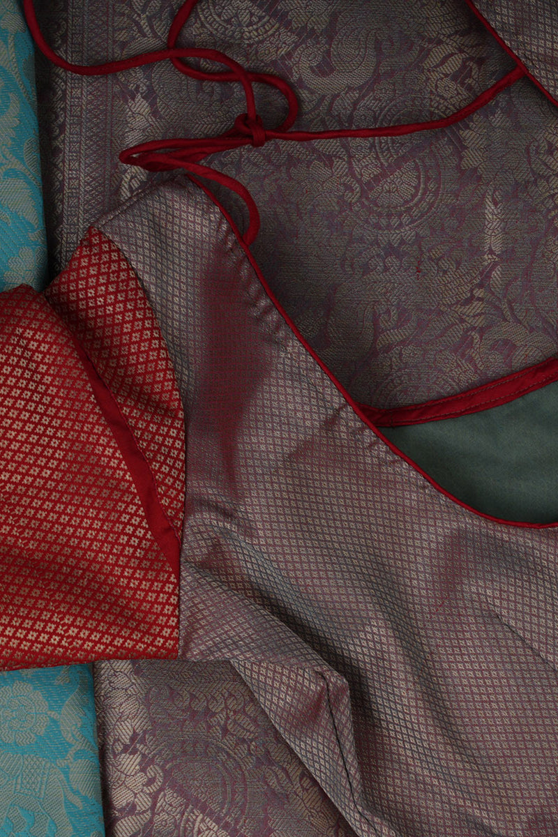Exquisite Royal Banarasi Tissue Saree with Stylish Jacquard Blouse