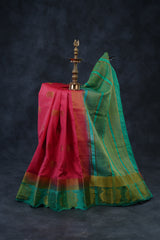 Elegant Semi Tusser Saree embellished with Elephant Motifs