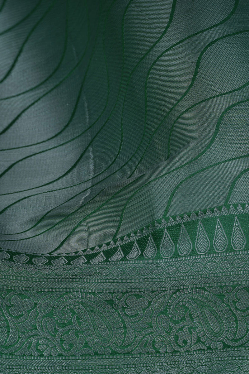 Luxurious Dupion Silk Saree with Silver Zari & Customizable Blouse