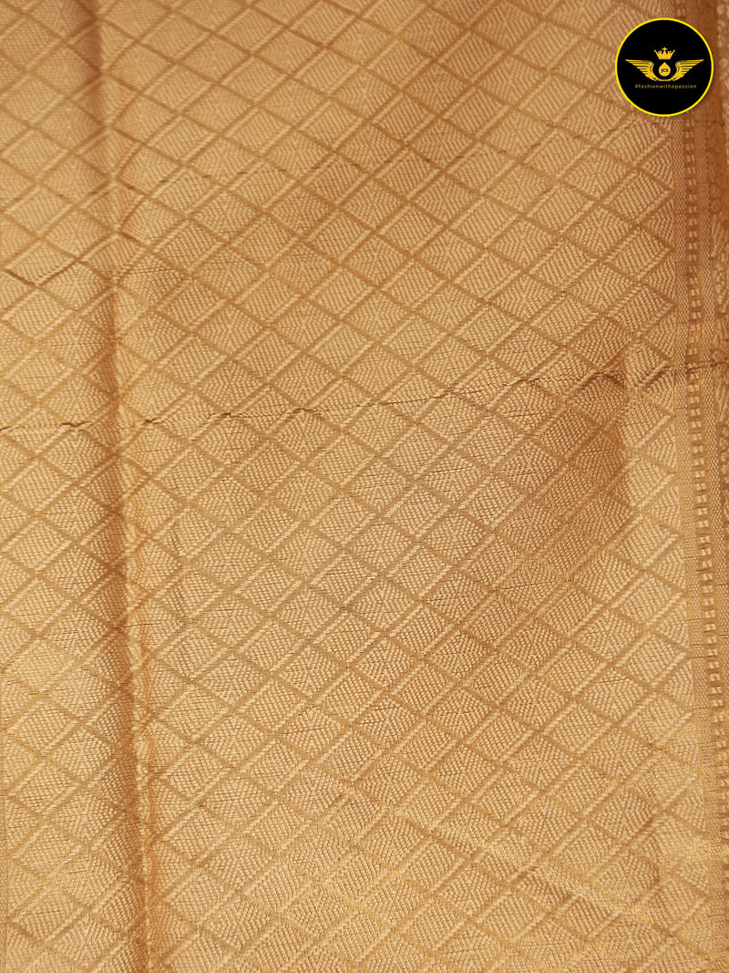 Banarasi Handloom Saree with All Over Zari & Designer Pallu, Beautiful Contrast Zari Work Border