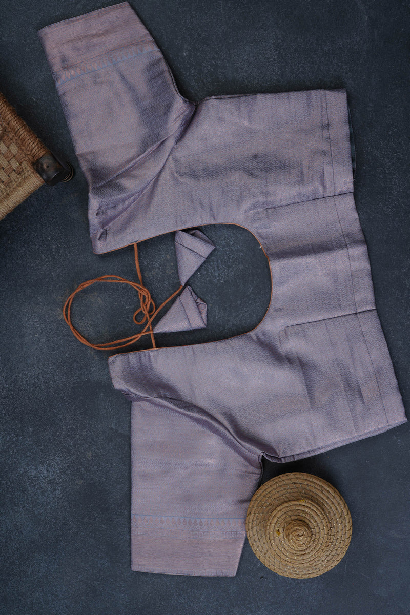 Luxurious Semi-Soft Silk Saree with Copper Zari Weaving