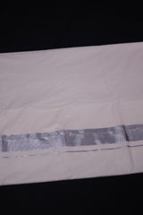 Authentic Kerala Cotton Saree with White Zari Border Saree JCS Fashions