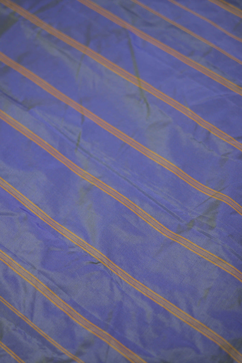 Elegance Semi-Silk Saree with Zari Details & Blouse Material