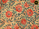 Semi Tusser Silk Hand Kantha Stitch Saree