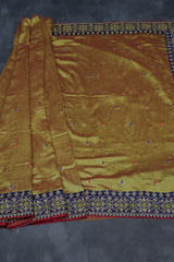 Exquisite Designer Silk Saree Set: Elegant Embroidered Blouse Included