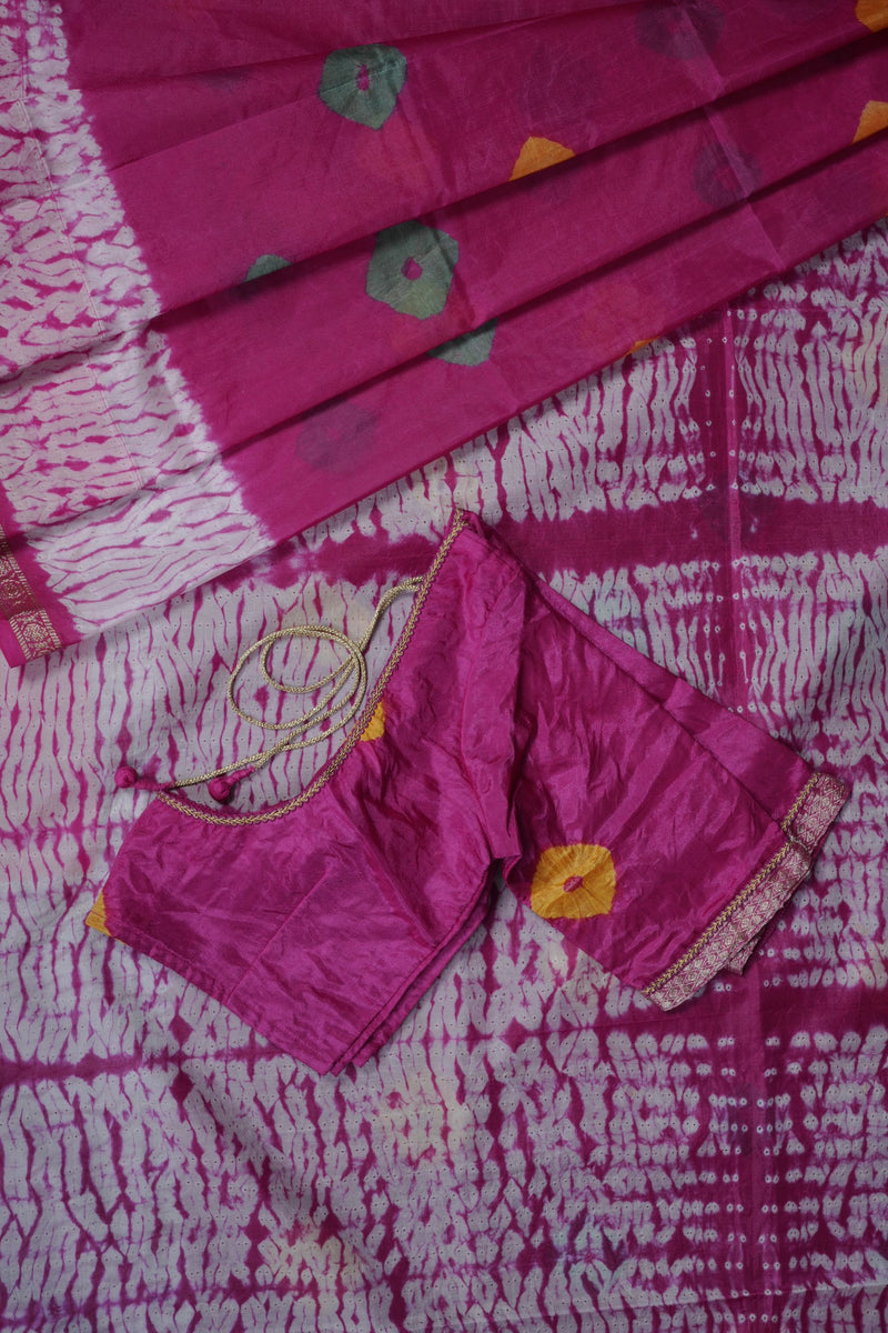 Authentic SHIBORI Sarees with BANDHEJ Design at JCS Fashions